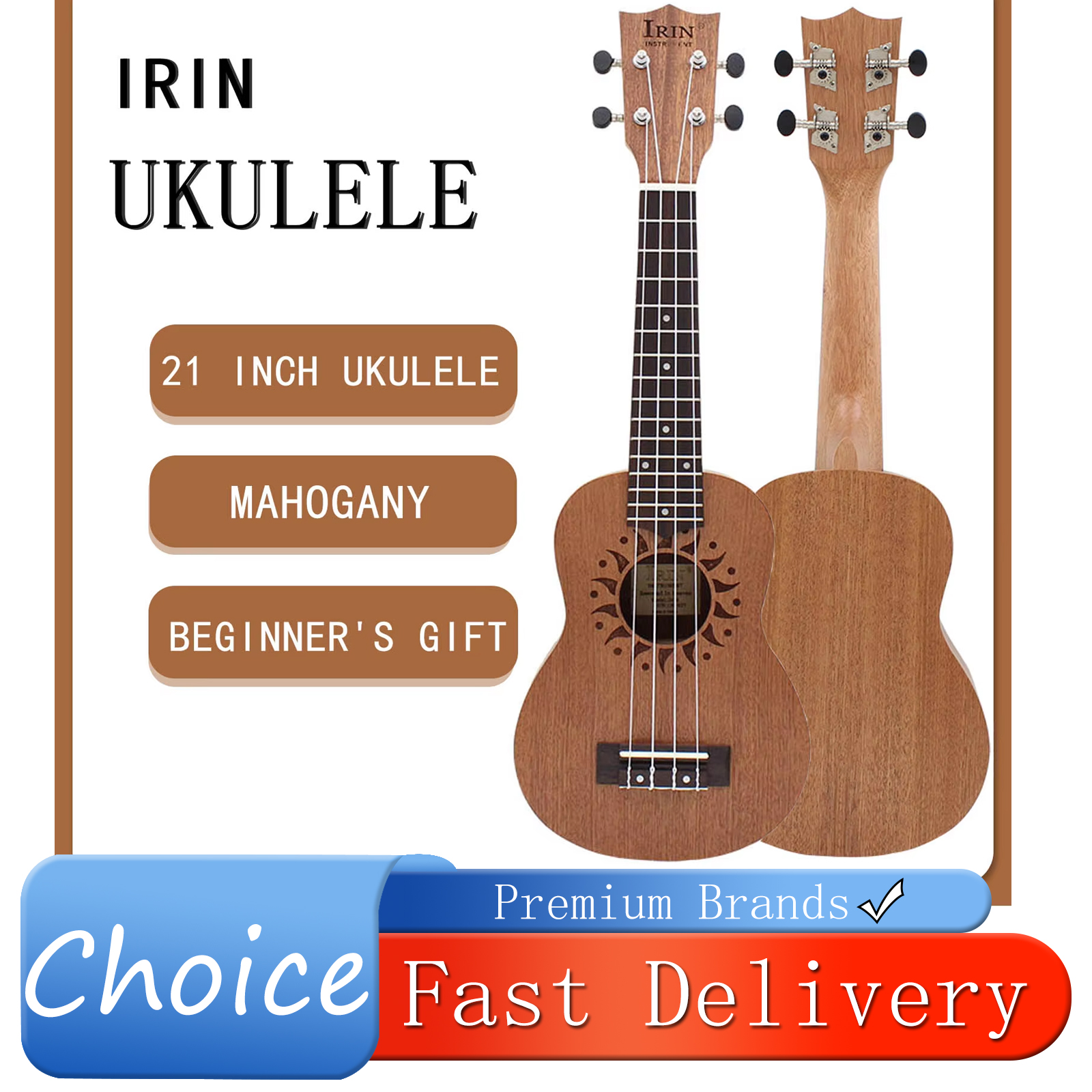 Musical Instrument Hawaiian - IRIN 21 Inch Ukulele 4 Strings