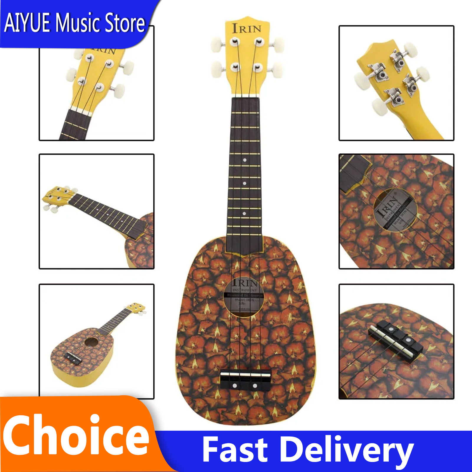Musical Instrument Hawaiian - IRIN 21 Inch Ukulele 4 Strings