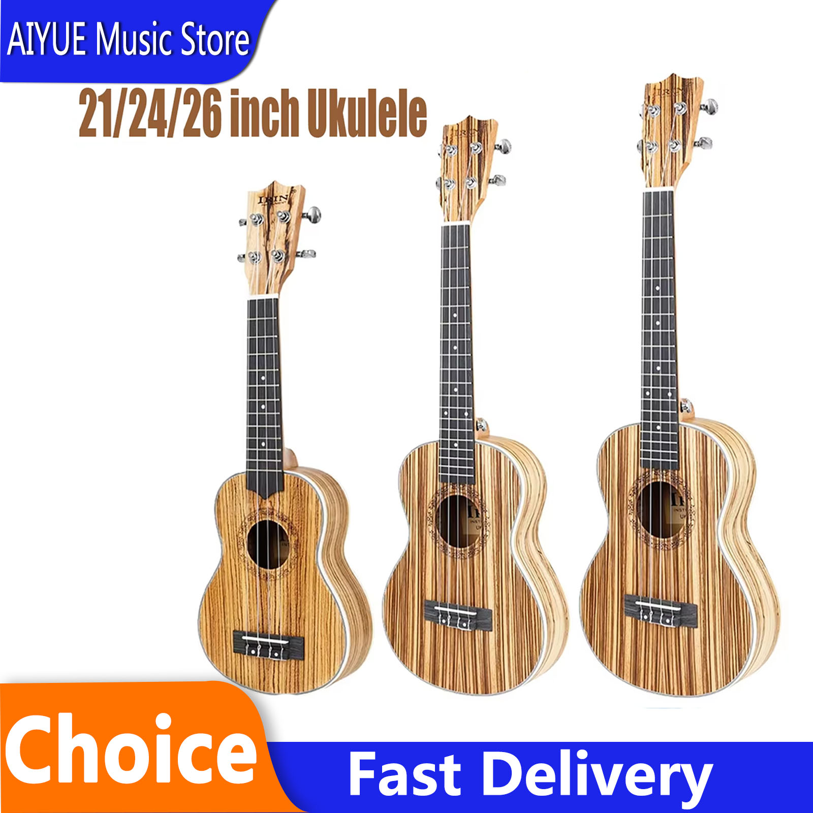 Musical Instrument Hawaiian - IRIN Ukulele 21/24/26 inch Ukulele 4-String