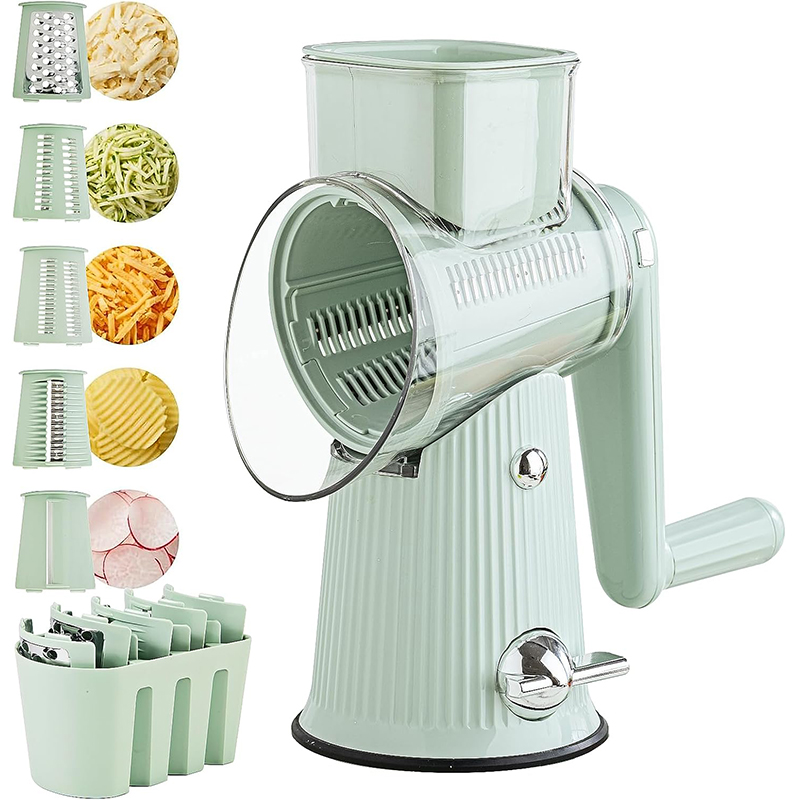 Mandolin A Style - 5 in 1 Rotary Cheese Grater