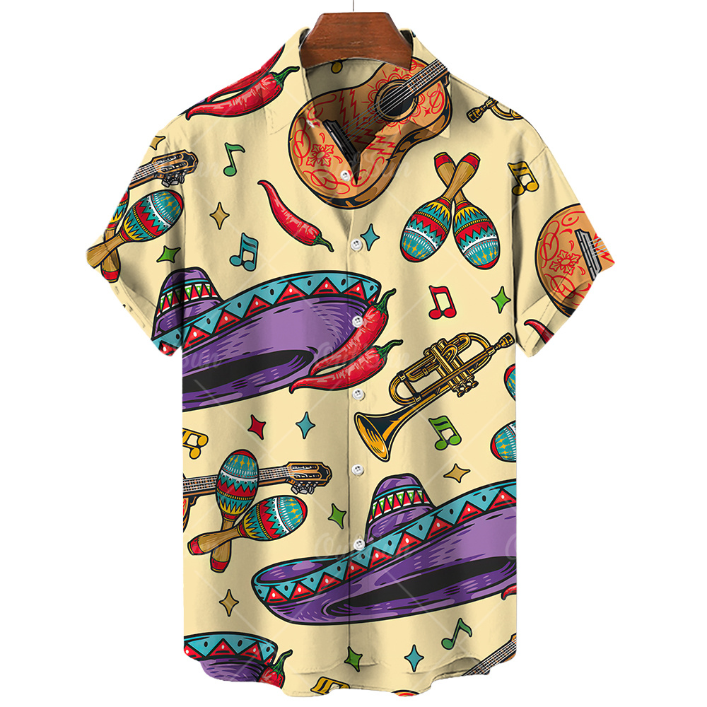 Musical Instrument Shirts For  – Musical Instrument Hawaiian recenzja i cena