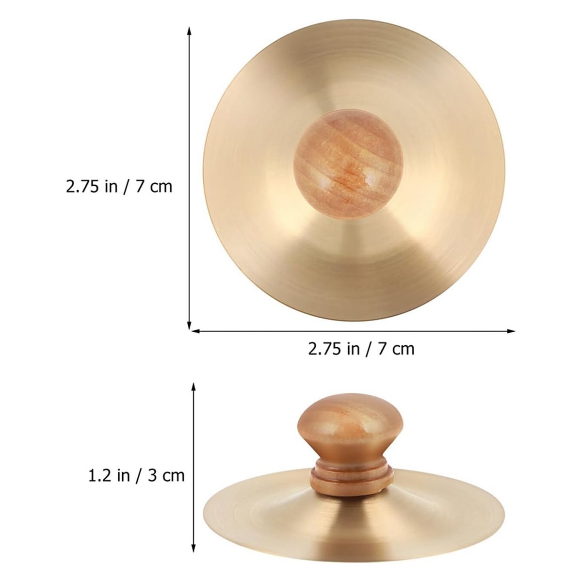 1 Pair Finger Cymbals 7cm/2.75 – Musical Instrument With Hand recenzja i cena
