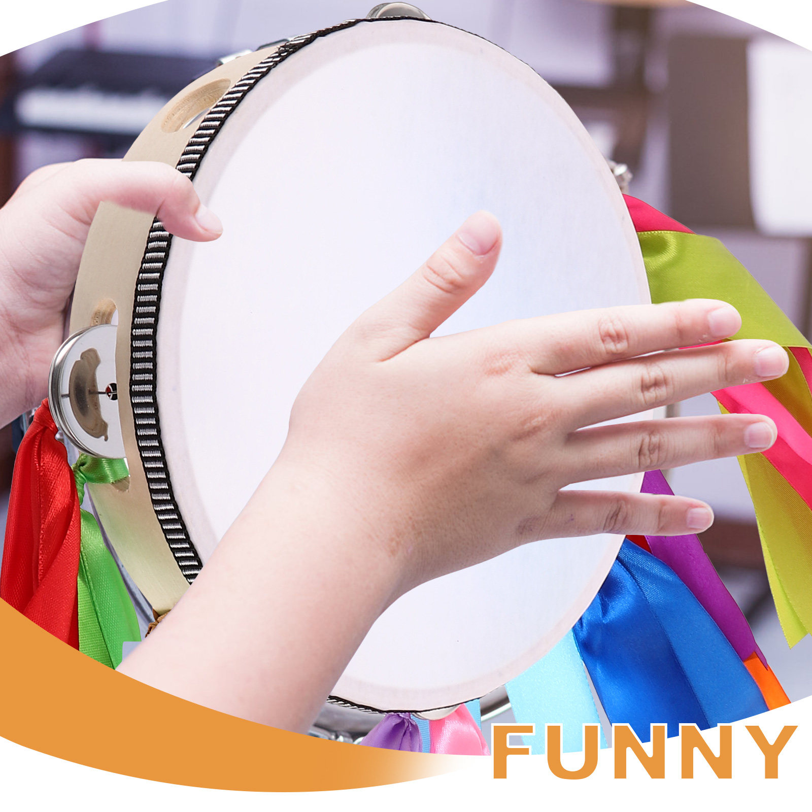 Educational Wooden Hand Drum T – Tambourine Hand Drum recenzja i cena