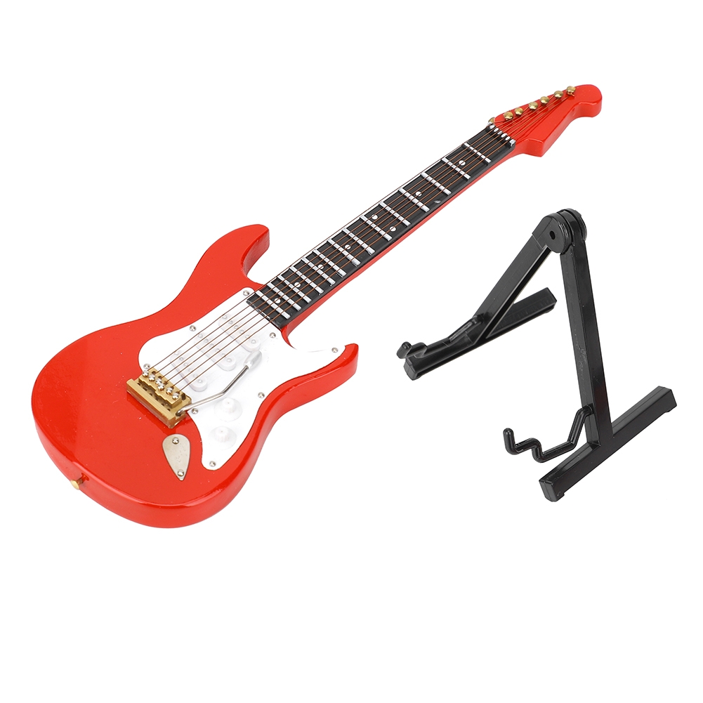 Miniature Red Electric Guitar  – Musical Instrument With A recenzja i cena