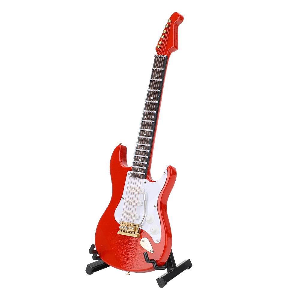 Miniature Red Electric Guitar  – Musical Instrument With A recenzja i cena