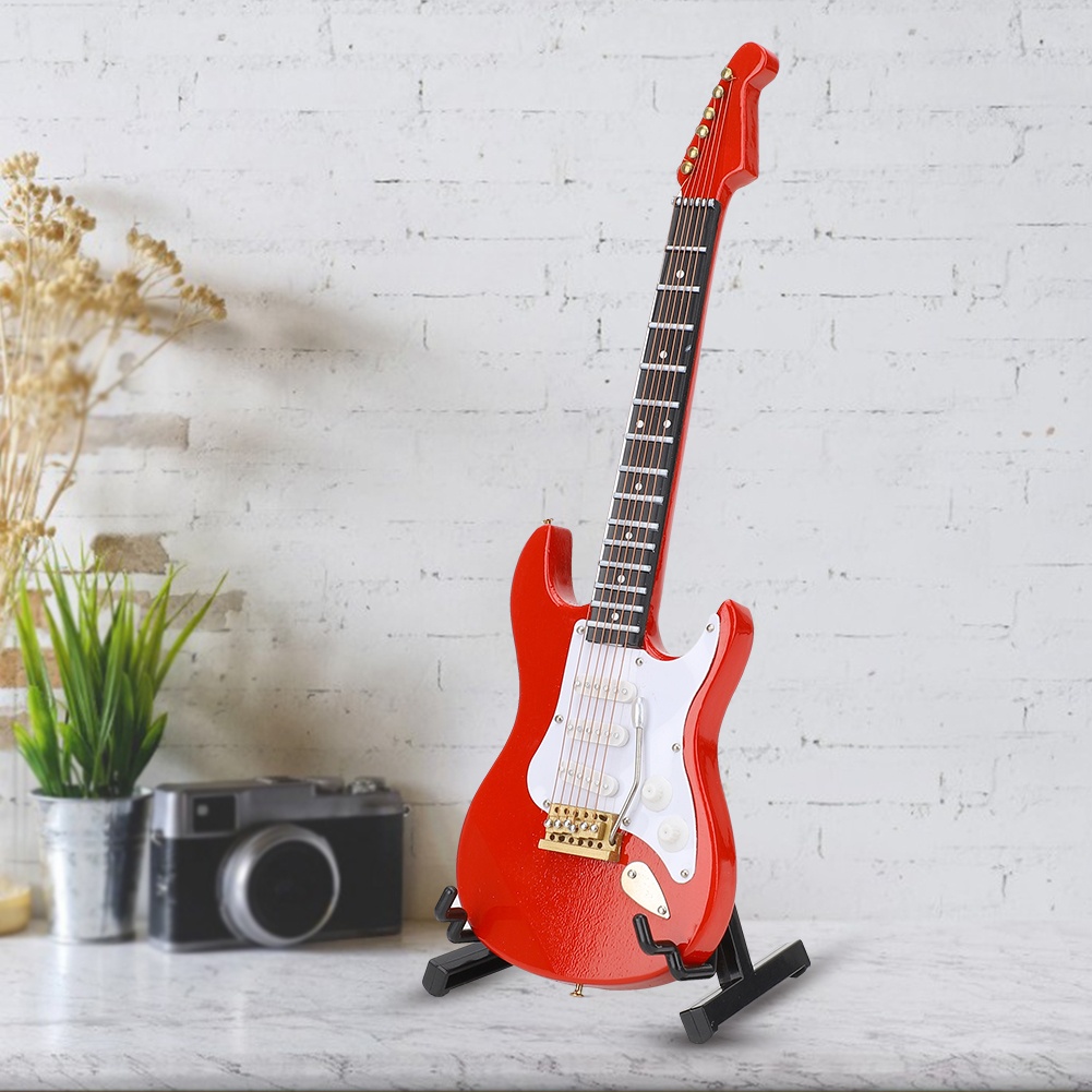 Miniature Red Electric Guitar  – Musical Instrument With A recenzja i cena