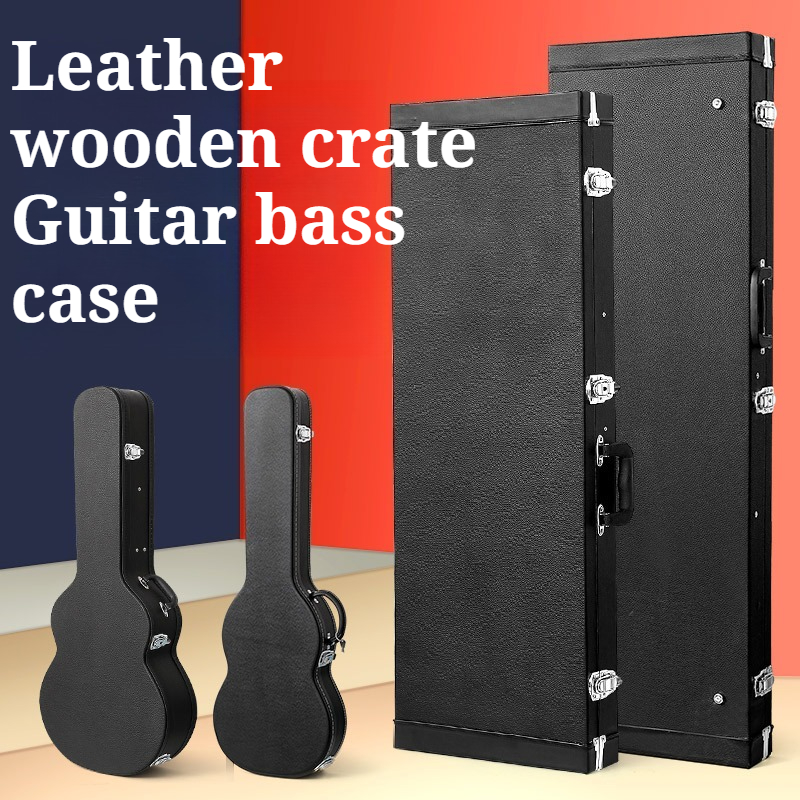 Leather Wooden Electric Guitar – Musical Instrument Box recenzja i cena