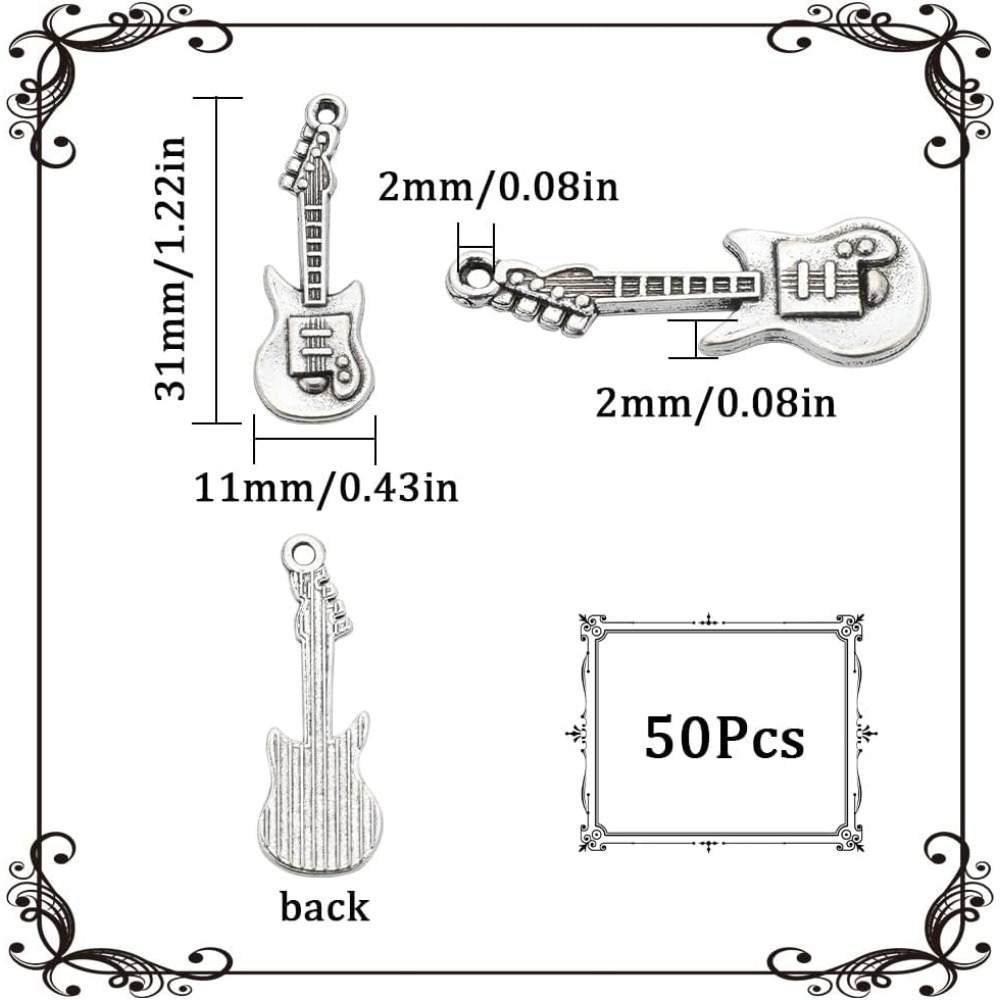 1 Box 50Pcs Vintage Guitar Cha – Musical Instrument Box recenzja i cena