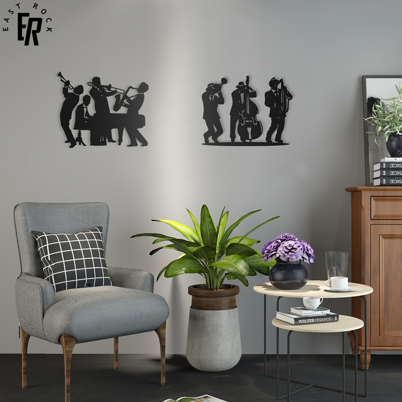 Metal Musician Silhouette Wall – Musical Instrument Groups recenzja i cena