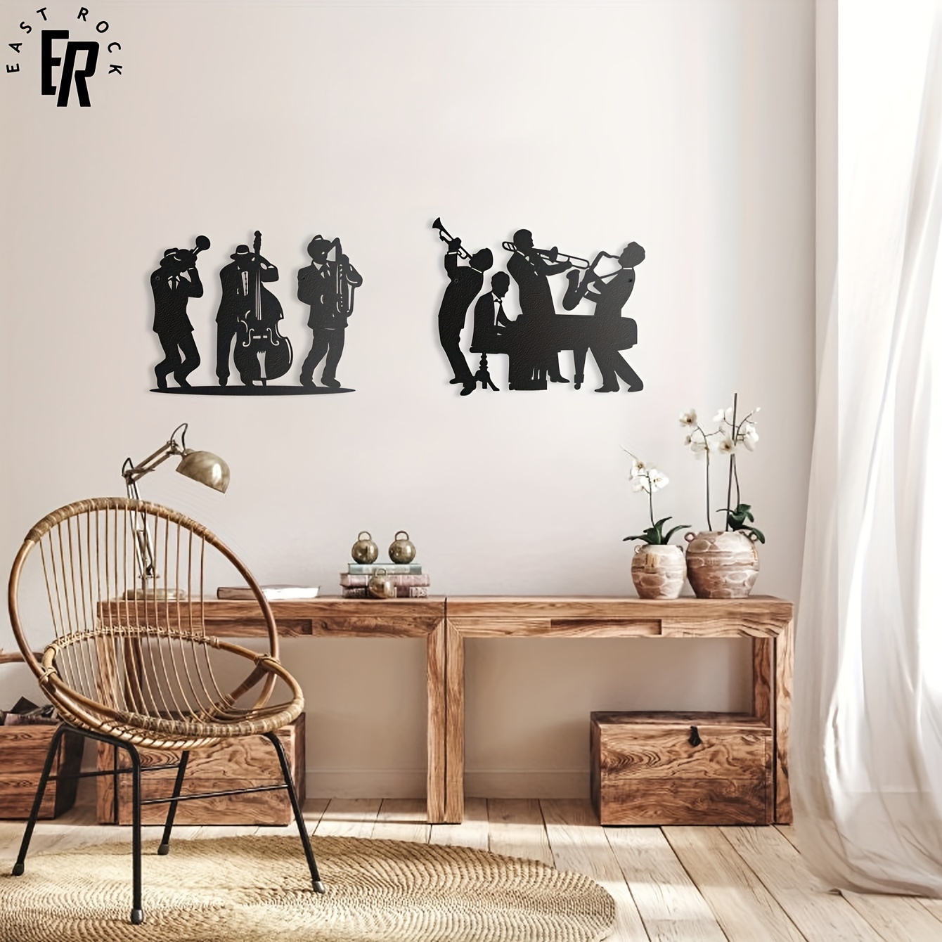 Metal Musician Silhouette Wall – Musical Instrument Groups recenzja i cena