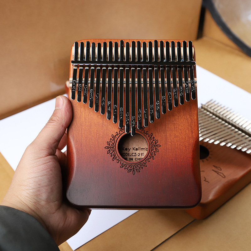 Solid Wood Kalimba 21 Key Begi – Musical Instrument Keyboard recenzja i cena