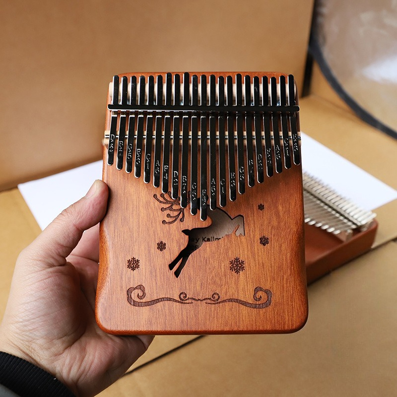 Solid Wood Kalimba 21 Key Begi – Musical Instrument Keyboard recenzja i cena