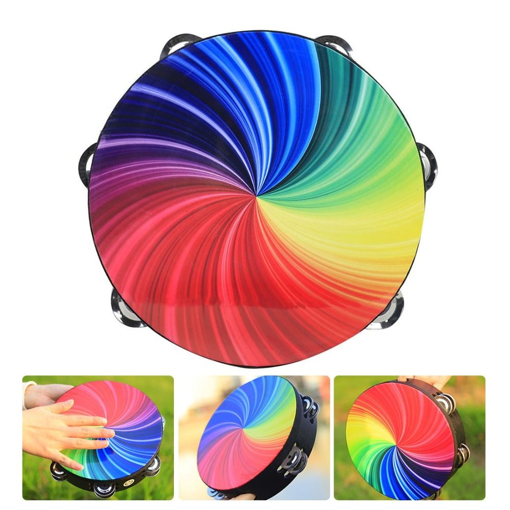 Double Row Jingles Hand Drum D – Musical Instrument With Hand recenzja i cena