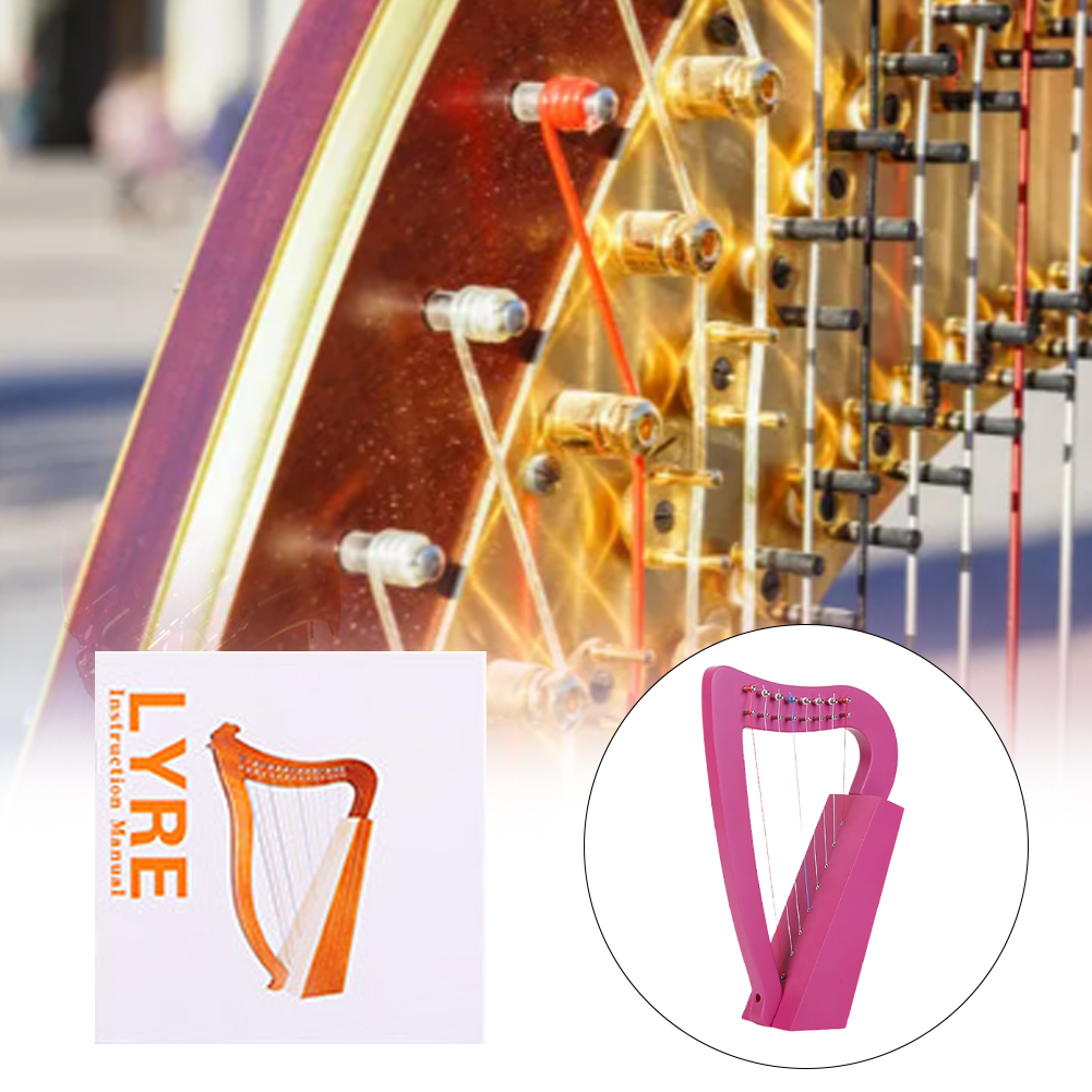 8 Strings Lyre Harp Solid Wood – Musical Instrument Lyre recenzja i cena
