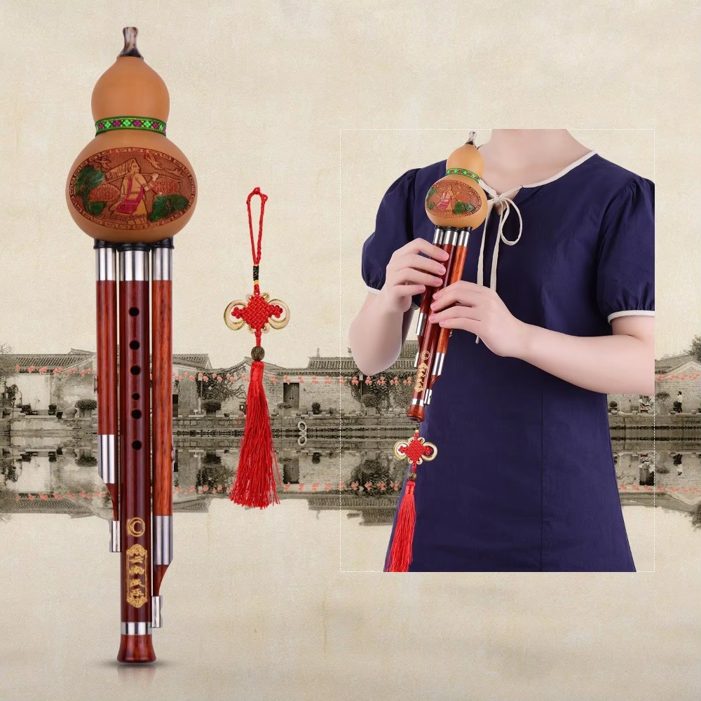 3-Tone C Key Hulusi Gourd Flut – Musical Instrument With A recenzja i cena