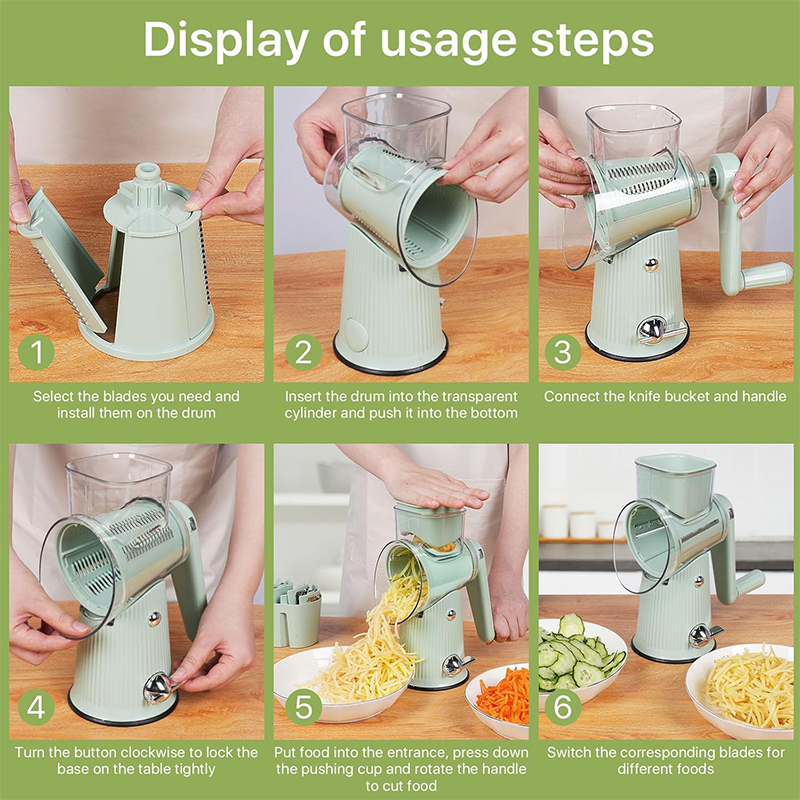5 in 1 Rotary Cheese Grater wi – Mandolin A Style recenzja i cena
