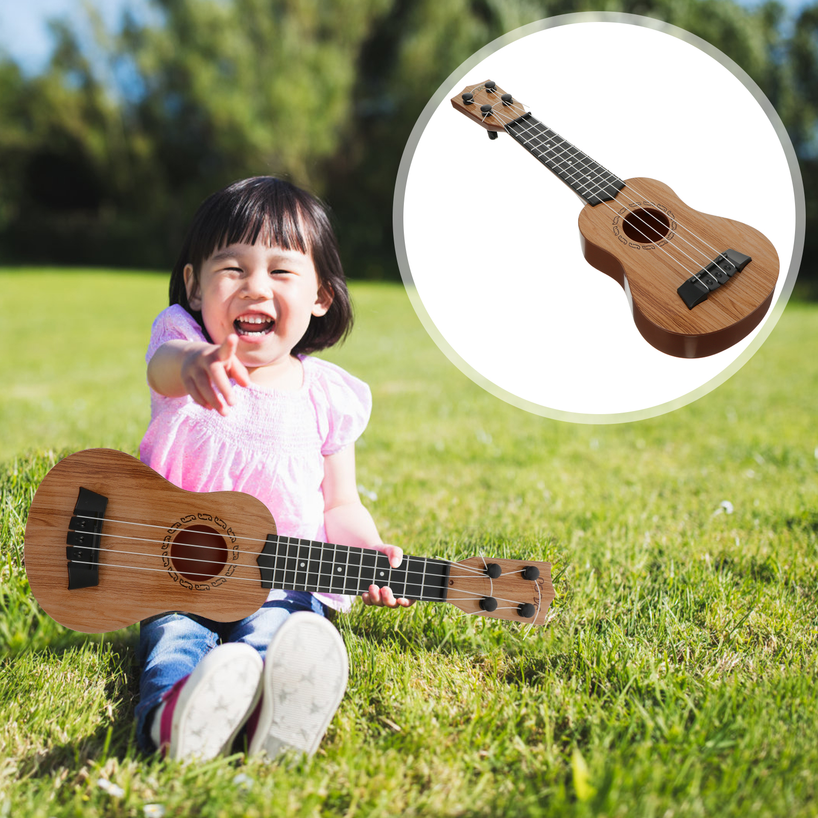 Plastic Ukulele Four String Wo – Musical Instrument Hawaiian recenzja i cena