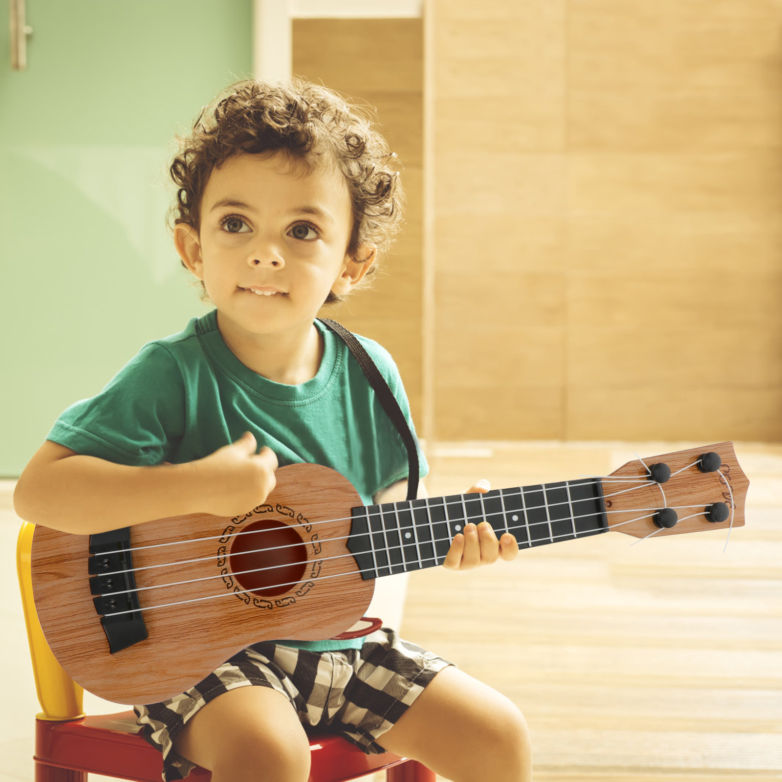 Plastic Ukulele Four String Wo – Musical Instrument Hawaiian recenzja i cena
