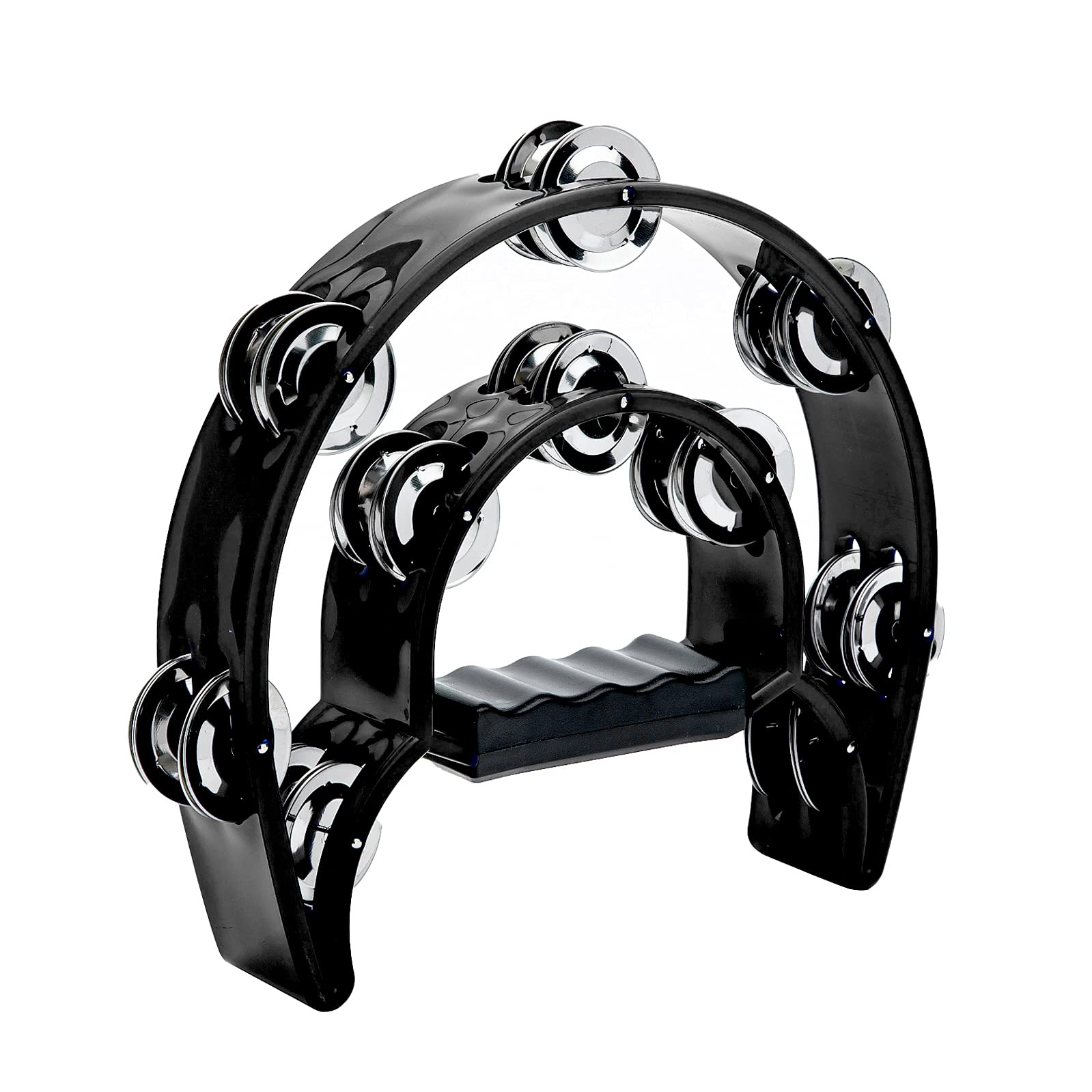 Tambourine Double Row Metal Ji – Musical Instrument With Hand recenzja i cena