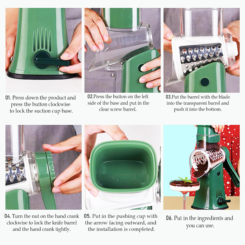 LMETJMA 5 in 1 Rotary Cheese G – Mandolin A Style recenzja i cena