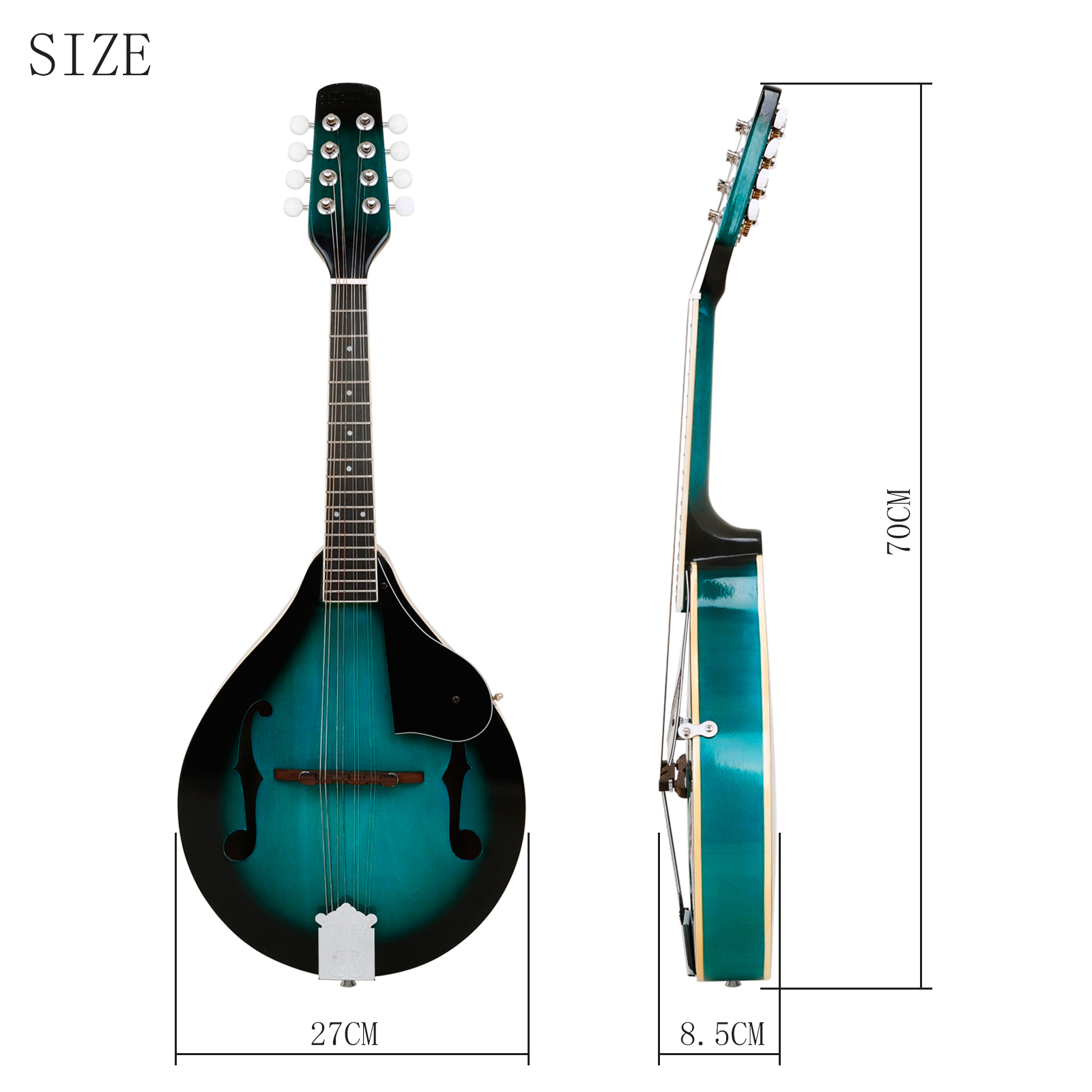 IRIN Acoustic Mandolin 8 Strin – Mandolin A Style recenzja i cena
