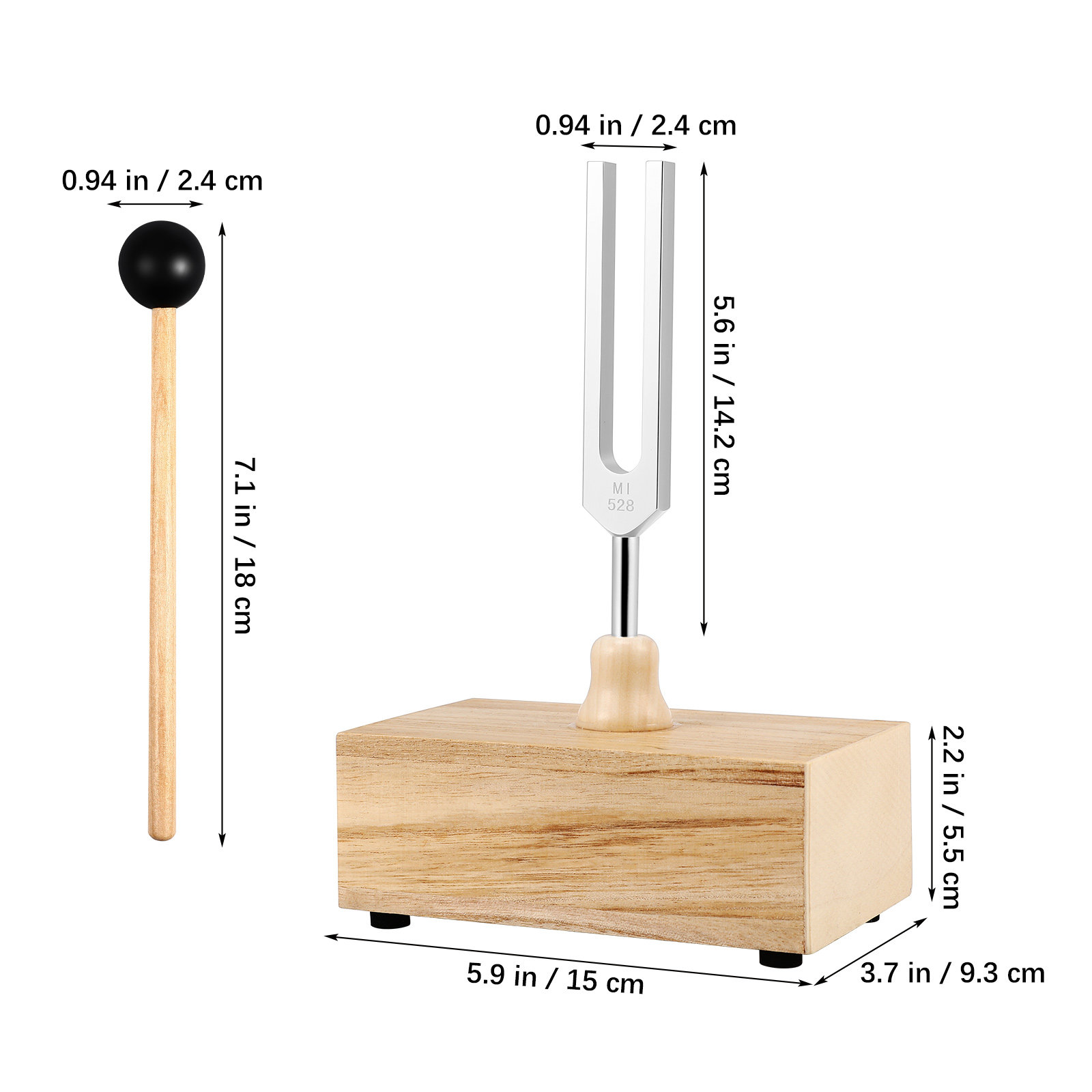 1Set Tuning Fork Aluminum Allo – Musical Instrument Box recenzja i cena