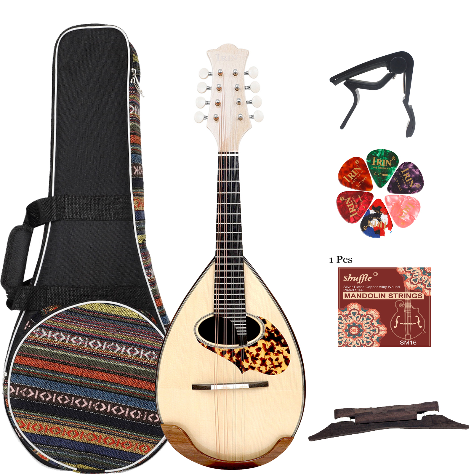 IRIN 8 String Mandolin Bowl Ba – Mandolin A Style recenzja i cena