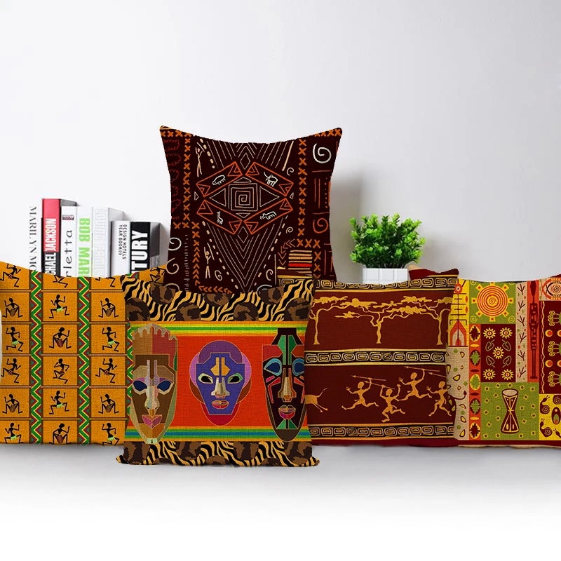 Retro African Woman Cushion Co – Musical Instrument Of Africa recenzja i cena