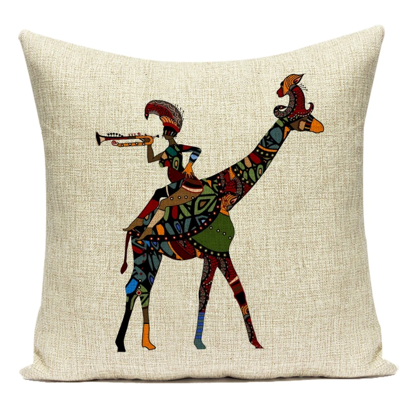 Retro African Woman Cushion Co – Musical Instrument Of Africa recenzja i cena