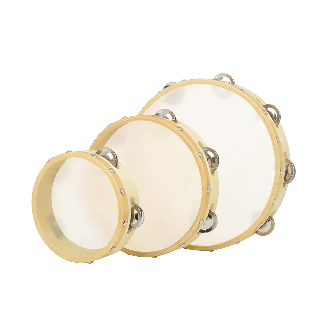 3Pcs/Set 6/8/10 Inches Cowhide – Tambourine Hand Drum recenzja i cena