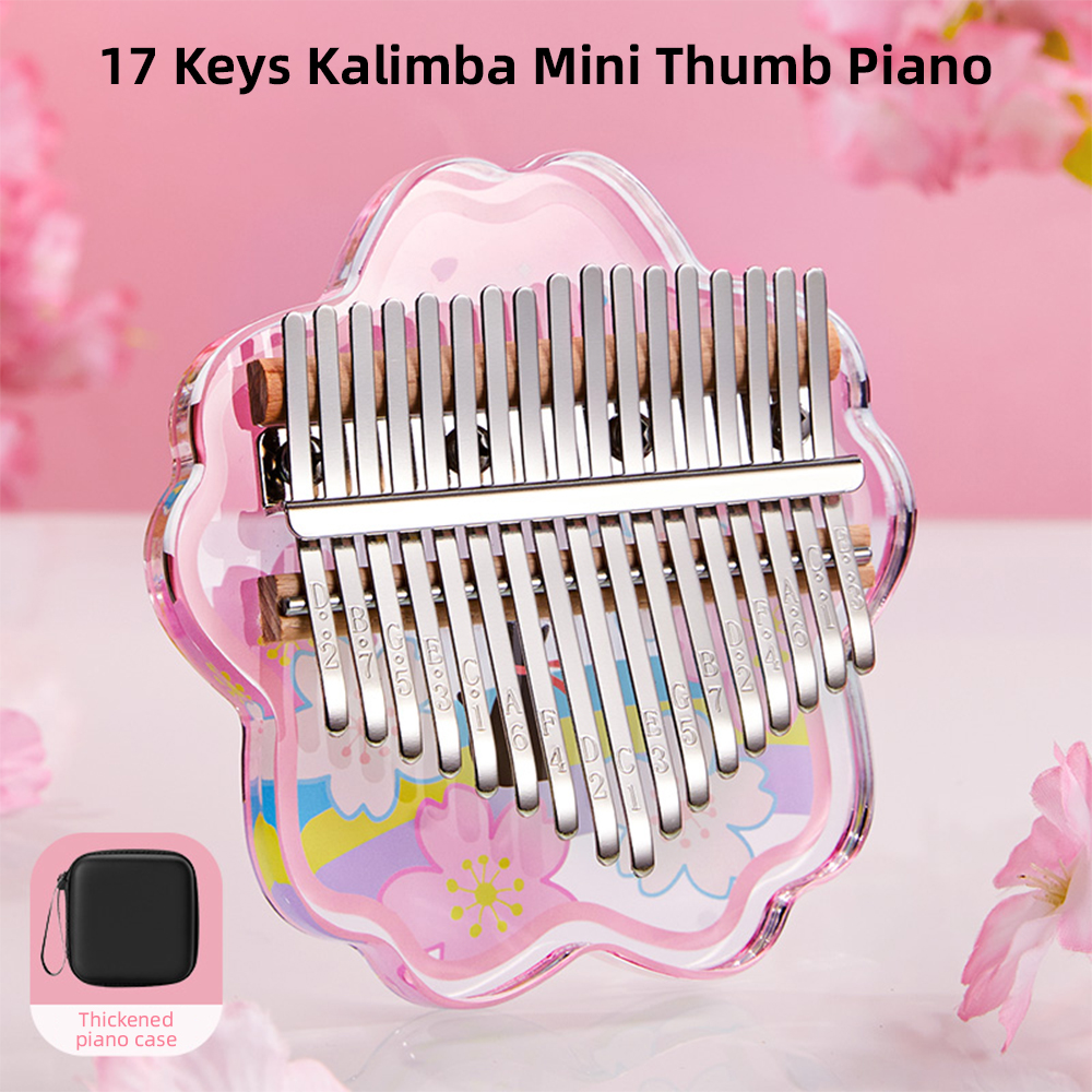 Mini Thumb Piano 17 Keys Porta – Musical Instrument Box recenzja i cena
