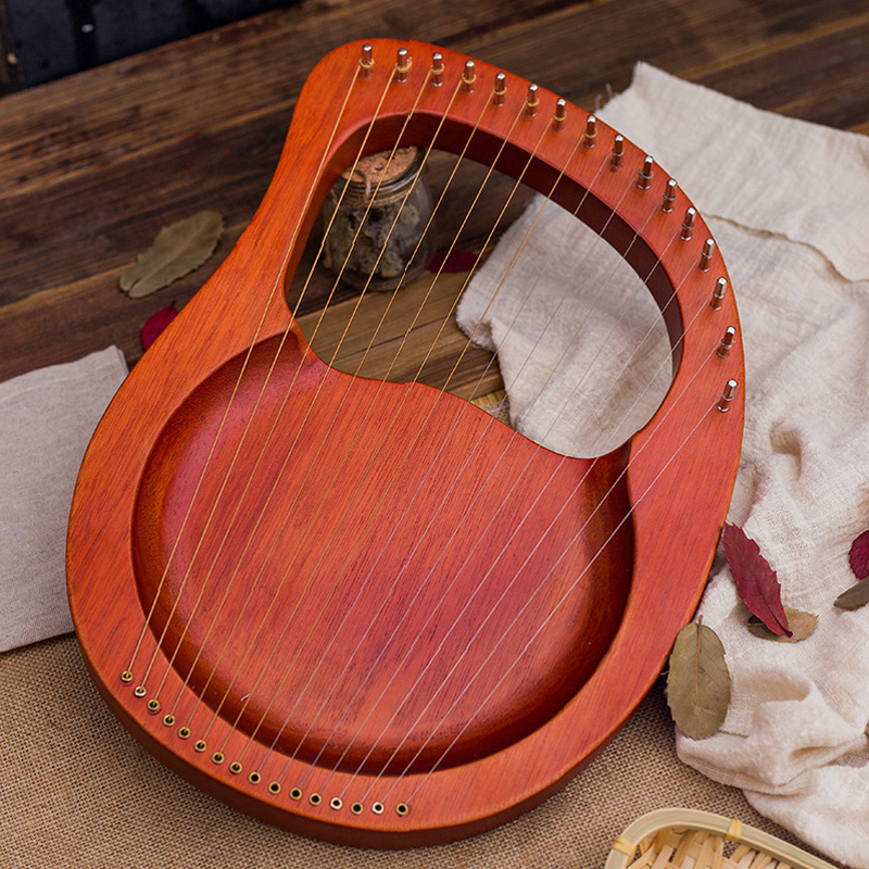 16 Strings Lyre Harp Mahogany  – Musical Instrument Lyre recenzja i cena