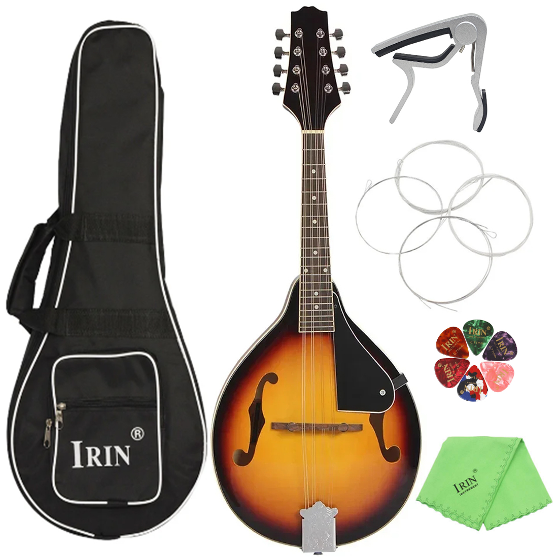 IRIN Sunset 8 String Basswood  – Mandolin A Style recenzja i cena