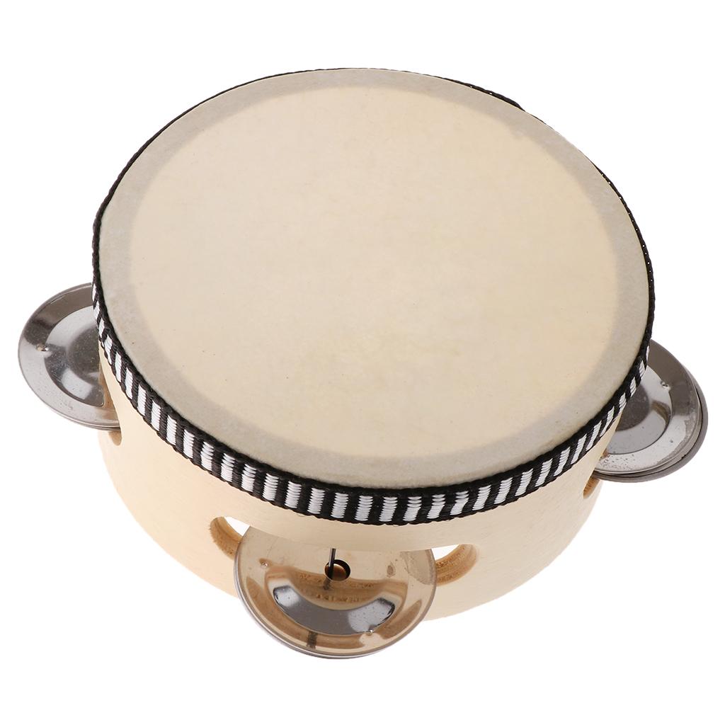 4/6inch Hand Held Wooden Tambo – Tambourine Hand Drum recenzja i cena