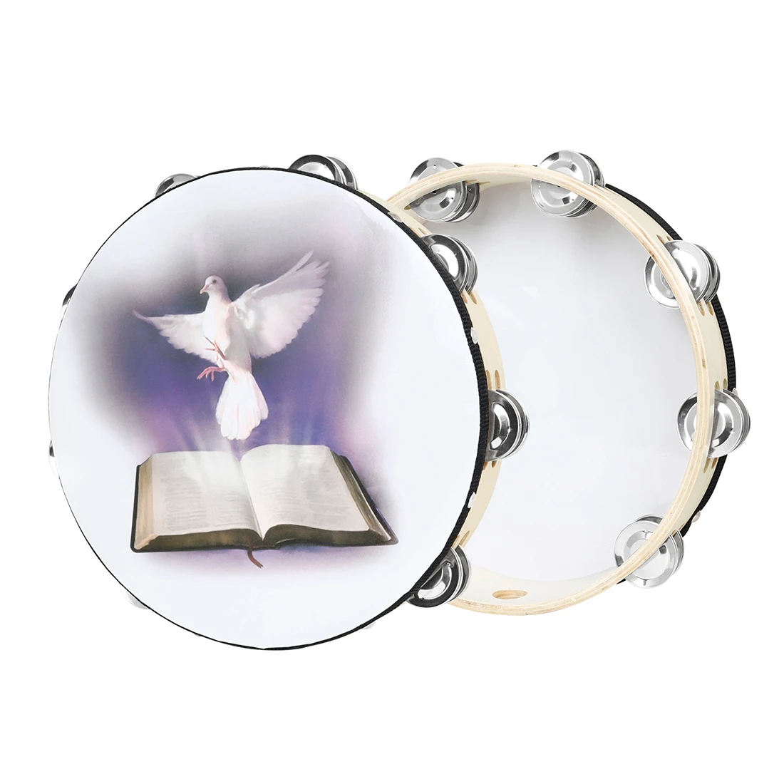 M MBAT 10-Inch Tambourine Wood – Tambourine Hand Drum recenzja i cena