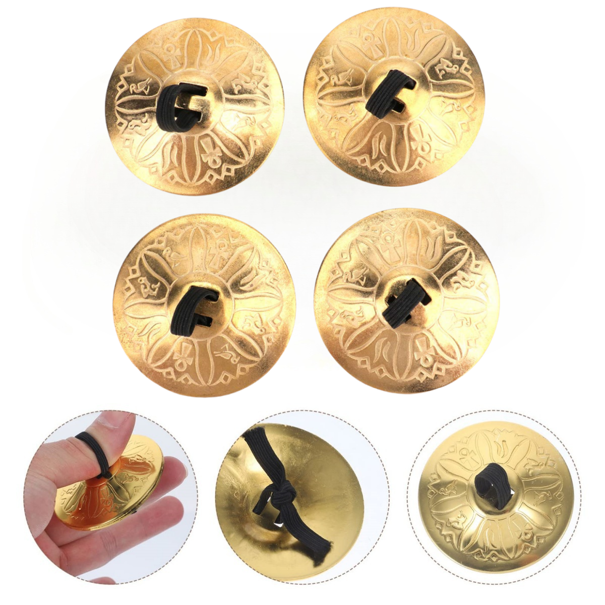 4PCS Mini Copper Finger Cymbal – Musical Instrument With Hand recenzja i cena