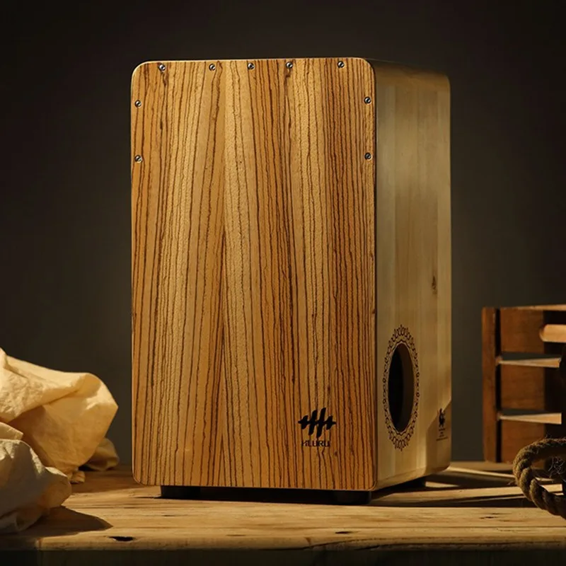 Solid Wood Cajon Box Drum Prof – Tambourine Hand Drum recenzja i cena