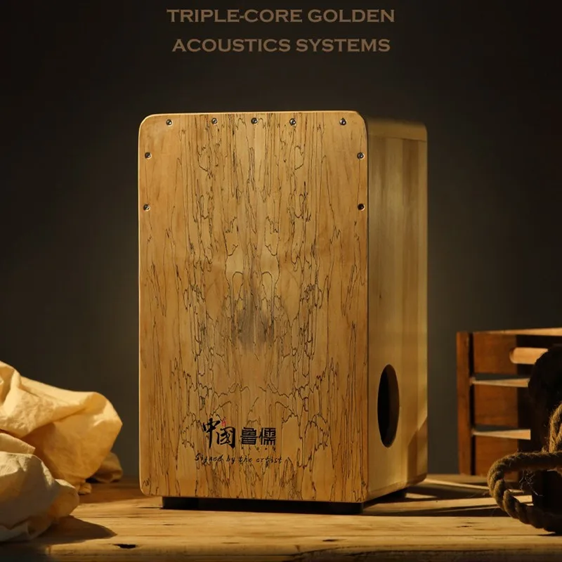 Solid Wood Cajon Box Drum Prof – Tambourine Hand Drum recenzja i cena