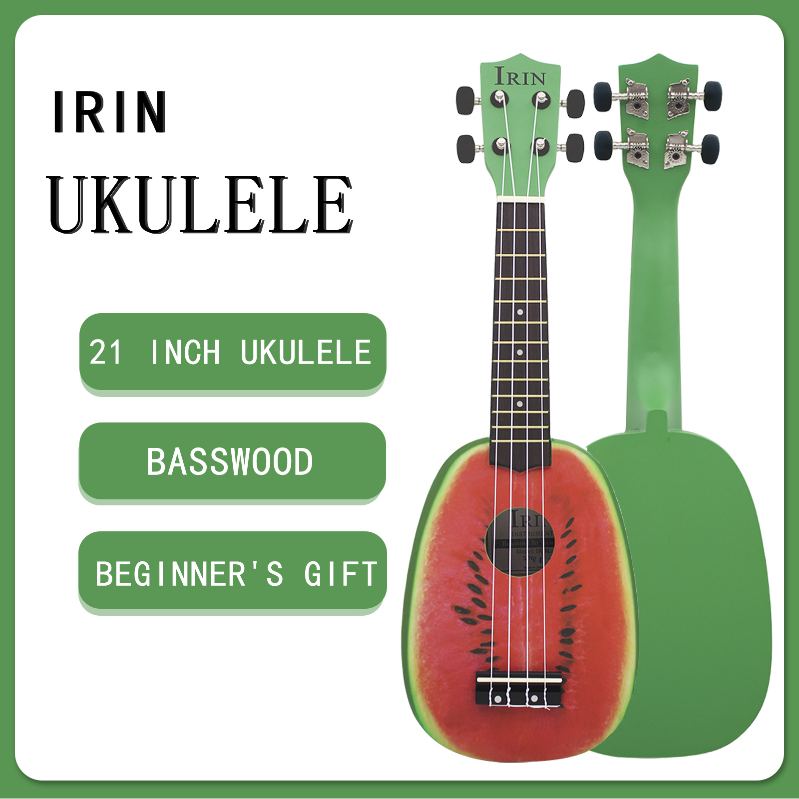 IRIN 21 Inch Ukulele 4 Strings – Musical Instrument Hawaiian recenzja i cena